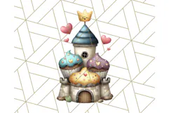 Princess Tea Party PNG Clipart with Teacups & Fancy Treats Product Image 3