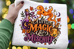 Whimsical Magic and Mischief Halloween Sublimation Design Product Image 1