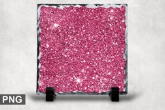 Pink Glitter - Square Sublimation Slate Design Product Image 1