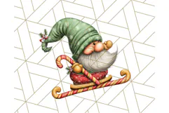 Christmas Gnome Clipart, Holiday Gnomes PNG Illustrations Product Image 3