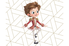 Nutcracker Ballet Clipart, Holiday Ballerina PNG Art Product Image 3