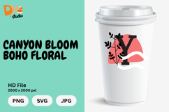 Canyon Bloom Boho Floral Monogram Product Image 1