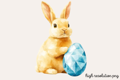 Geometric Pastel Easter Clipart PNG Product Image 1