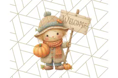 Creepy Carnival Halloween Clipart PNG with Hayride Art Product Image 3