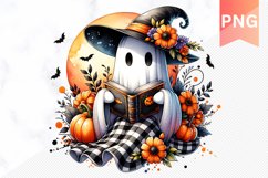 Halloween Ghost Sublimation - Halloween Clipart PNG Design Product Image 1