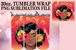 Unique horizons 20oz tumbler wrap, Afro Woman Product Image 1