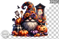 Halloween Kitchen Gnome Sublimation - Clipart PNG Design Product Image 1