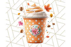 Fall Coffee Cup Clipart PNG, Autumn Mugs, Cozy Drinks Png Product Image 3