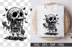 A Melting Bird Skeleton Character - Skeleton SVG Product Image 1