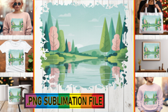 Playful TSHIRT Art Ideas PNG, Spring Product Image 1