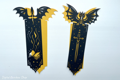Dragon bookmark svg template, fantasy paper bookmark Product Image 3
