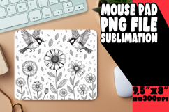 Joyful Desk Pad Design PNG, Birds Product Image 1