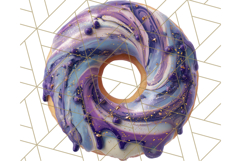 Realistic Halloween Donut Clipart PNG, Spooky Cute Sweets Product Image 3