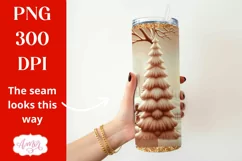 Christmas tumbler wrap for sublimation, Cute Snowman PNG Product Image 2