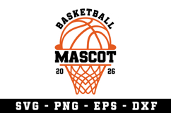 Basketball Mascot Svg |Basketball SVG Cut files | Cricut Product Image 1