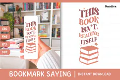 Bookmark Saying SVG | Funny Book Lovers - Isn't Reading Product Image 1