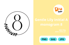 Gentle Lily Initial Monogram Product Image 1