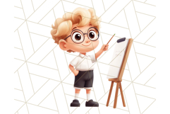 Boy Teacher Clipart PNG, Cute Male Teacher Illustration Product Image 3