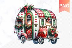 Christmas Whimsical Caravan - Clipart PNG Design Product Image 1
