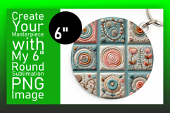 Unique Circle Design Coaster Artwork , Patchwork Product Image 1