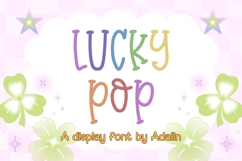 Clover Pop &amp; Lucky Pop - 2 Display Fonts Product Image 5