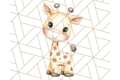 Tiny Zoo Friends Clipart, Cute Cartoon Zoo Animals PNG Product Image 3