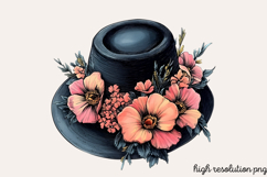Pink Black Easter Clipart PNG Product Image 1