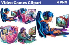 Video Games Clipart PNG Product Image 1
