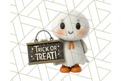 Retro Halloween Clipart Vintage PNG Graphics, 50s Holiday Product Image 3
