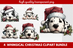 Whimsical Christmas Clipart | Cute Festive Holiday PNG Product Image 1