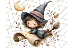 Spooky Little Witches Halloween Clipart PNG Product Image 3