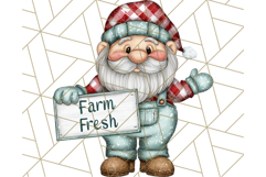 Farmer Gnome Clipart, Cute Farm Gnomes PNG Illustrations Product Image 3