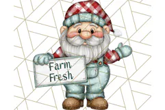 Farmer Gnome Clipart, Cute Farm Gnomes PNG Illustrations Product Image 3