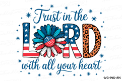 Trust in the Lord Svg | 4th of July Svg | Svg Cut File Product Image 1