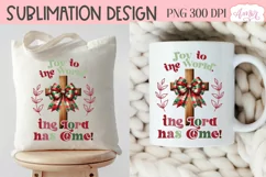 Joy to the world PNG sublimation, Christmas Christian PNG Product Image 4