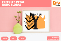 Freckled Petal Boho Floral Monogram Product Image 1