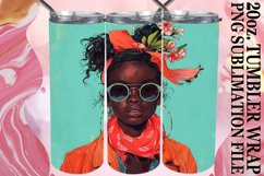 Melanin Splendor: Summer Sublimation Tumbler Art Product Image 1