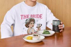 Vintage Funny Bride Sublimation PNG Product Image 6