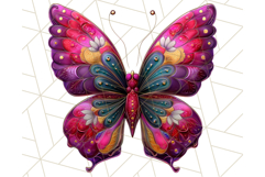 Metallic Butterfly Clipart PNG Clipart, Vibrant Butterfly Product Image 3