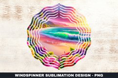 Beach Wind Spinner Sublimation Design Product Image 1