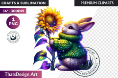 Enchanted Woodland Animal &amp; Sunflower Clipart PNG Product Image 1