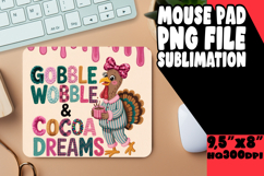 Whimsical Mouse Mat Sublimation, Holiday Product Image 1