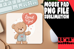 Cozy MOUSE MAT Inspirational Sublimation, Religious Product Image 1