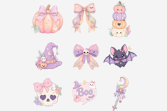 Pastel Halloween Clipart Bundle | Cute Kawaii Halloween PNG Product Image 10