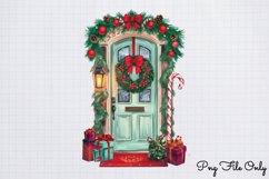 Christmas Door Sublimation Clipart PNG Product Image 1