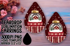 Sleek Teardrop Design for Sublimation , Holiday Product Image 1