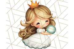 Princess Clipart PNG, Cute Royal Girl Clip Art Product Image 3