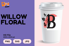 Willow Floral Monogram Product Image 1