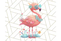 Coral and Aqua Summer Clipart PNG Pastel Tropical Icons Product Image 3