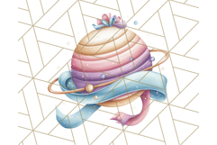 Kawaii Galaxy Buddies Clipart PNG, Cute Planets Clip Art Product Image 3